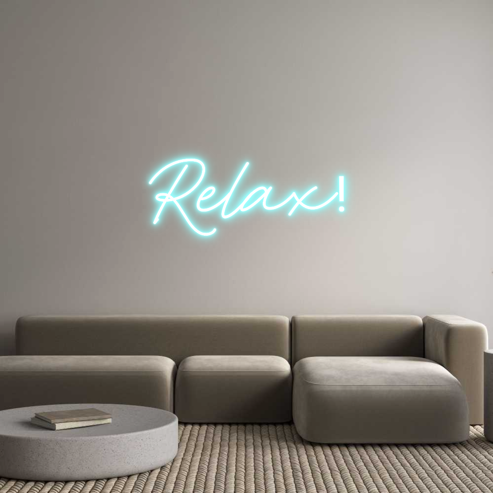 Anpassad neon: Relax!
