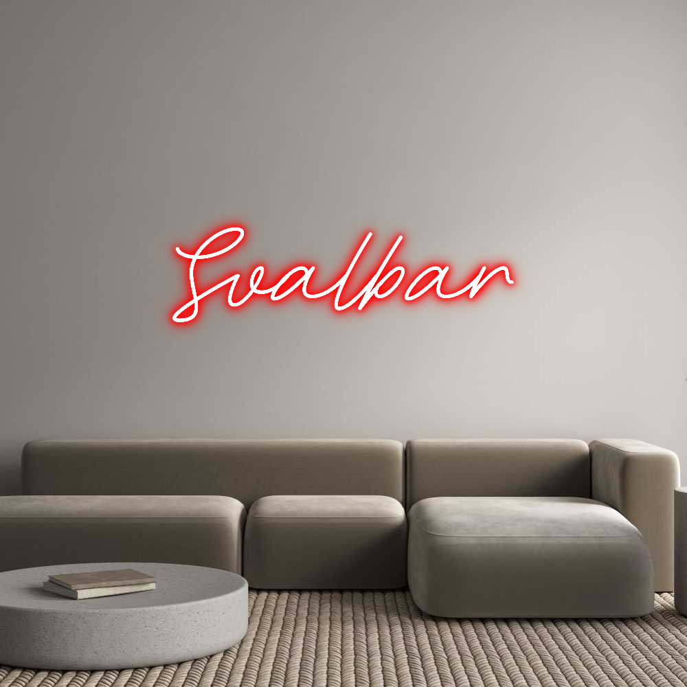 Anpassad neon: Svalbar