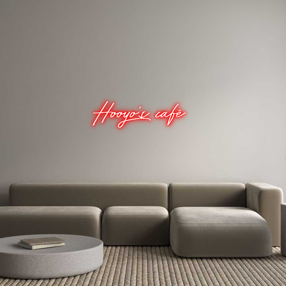 Anpassad neon: Hooyo’s café
