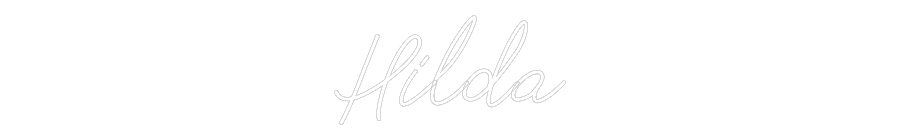 Anpassad neon: Hilda
