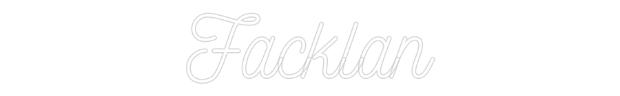 Anpassad neon: Facklan