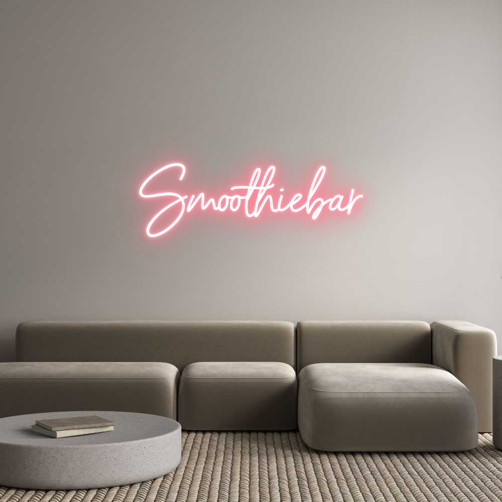 Anpassad neon: Smoothiebar