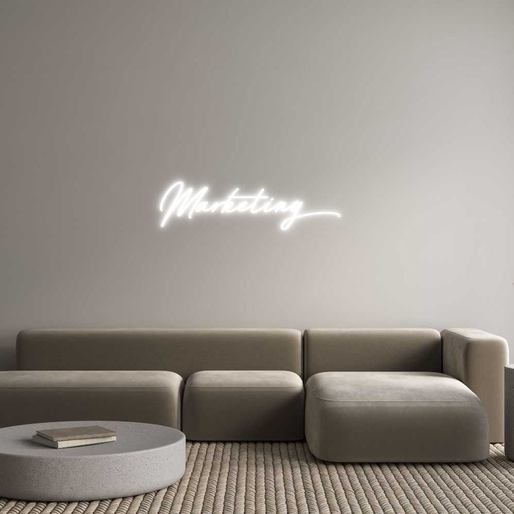 Anpassad neon: Marketing