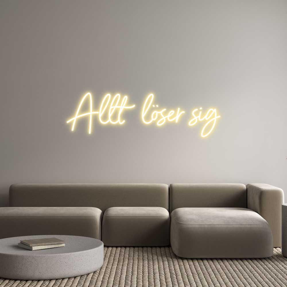 Anpassad neon: Allt löser sig