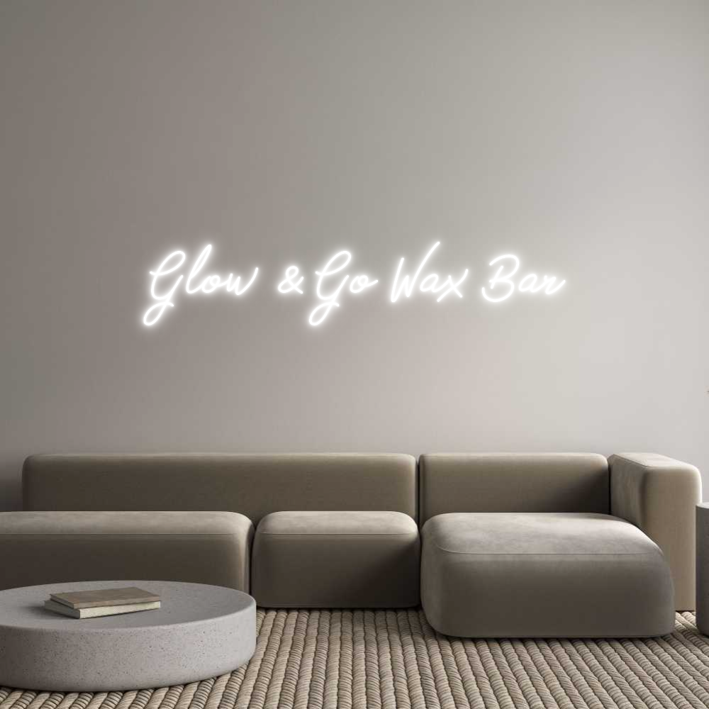 Anpassad neon: Glow & Go Wax...