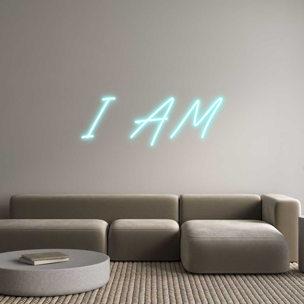 Anpassad neon: I AM