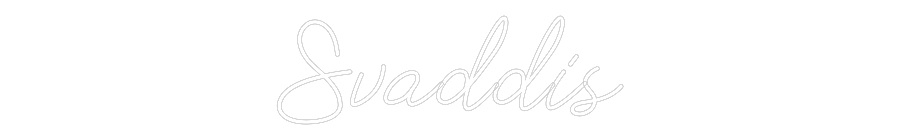 Anpassad neon: Svaddis
