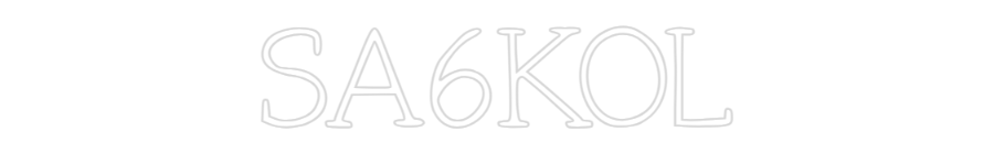 Anpassad neon: SA6KOL