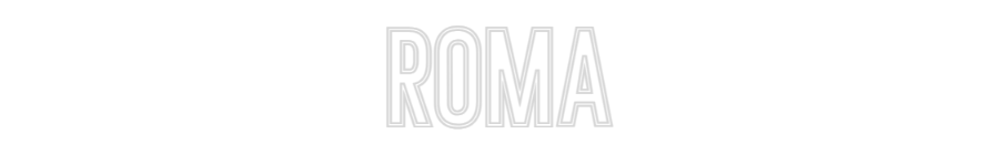 Anpassad neon: ROMA