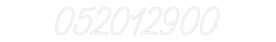 Anpassad neon: 052012900