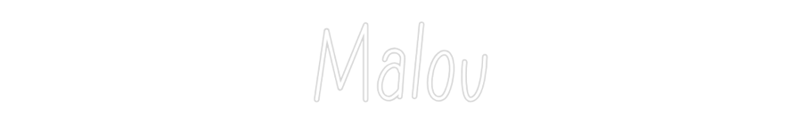 Anpassad neon: Malou