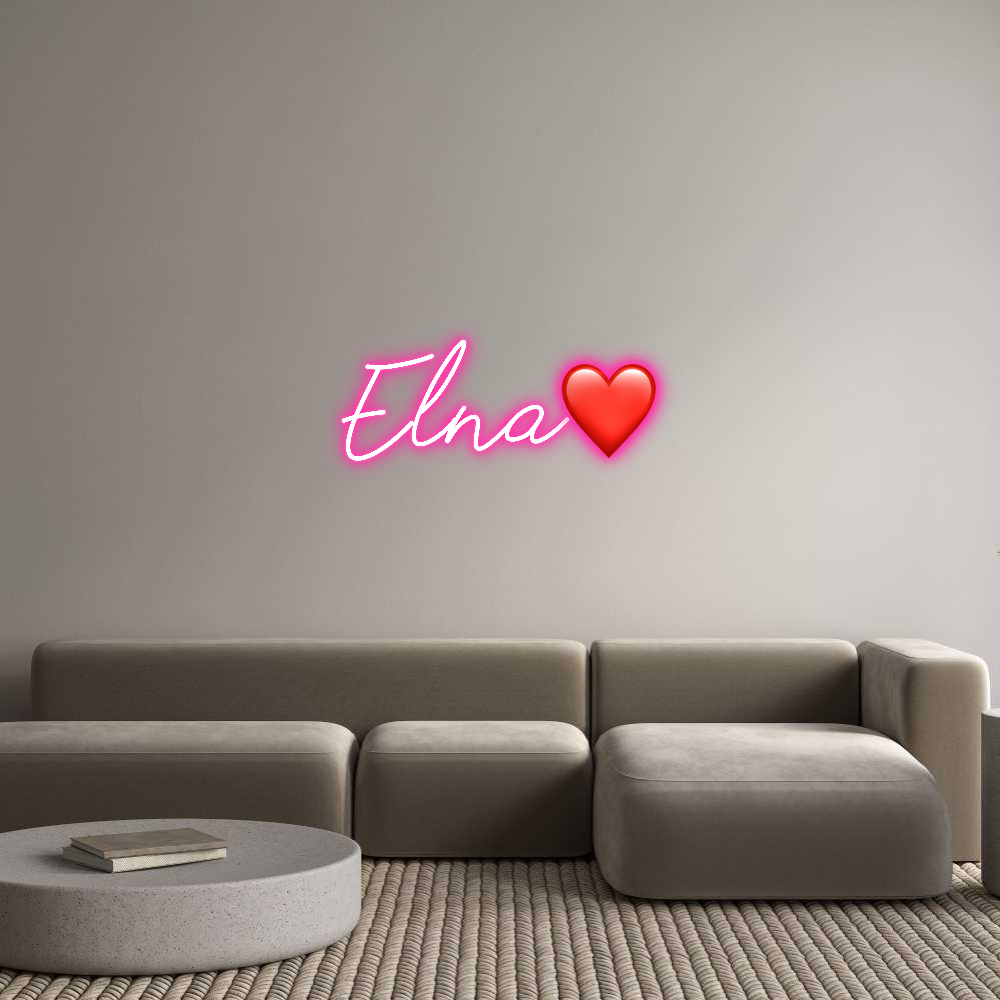 Anpassad neon: Elna❤️