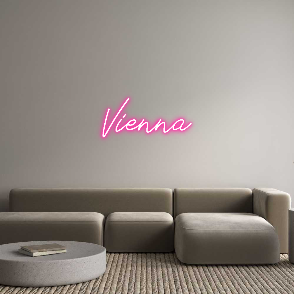 Anpassad neon: Vienna