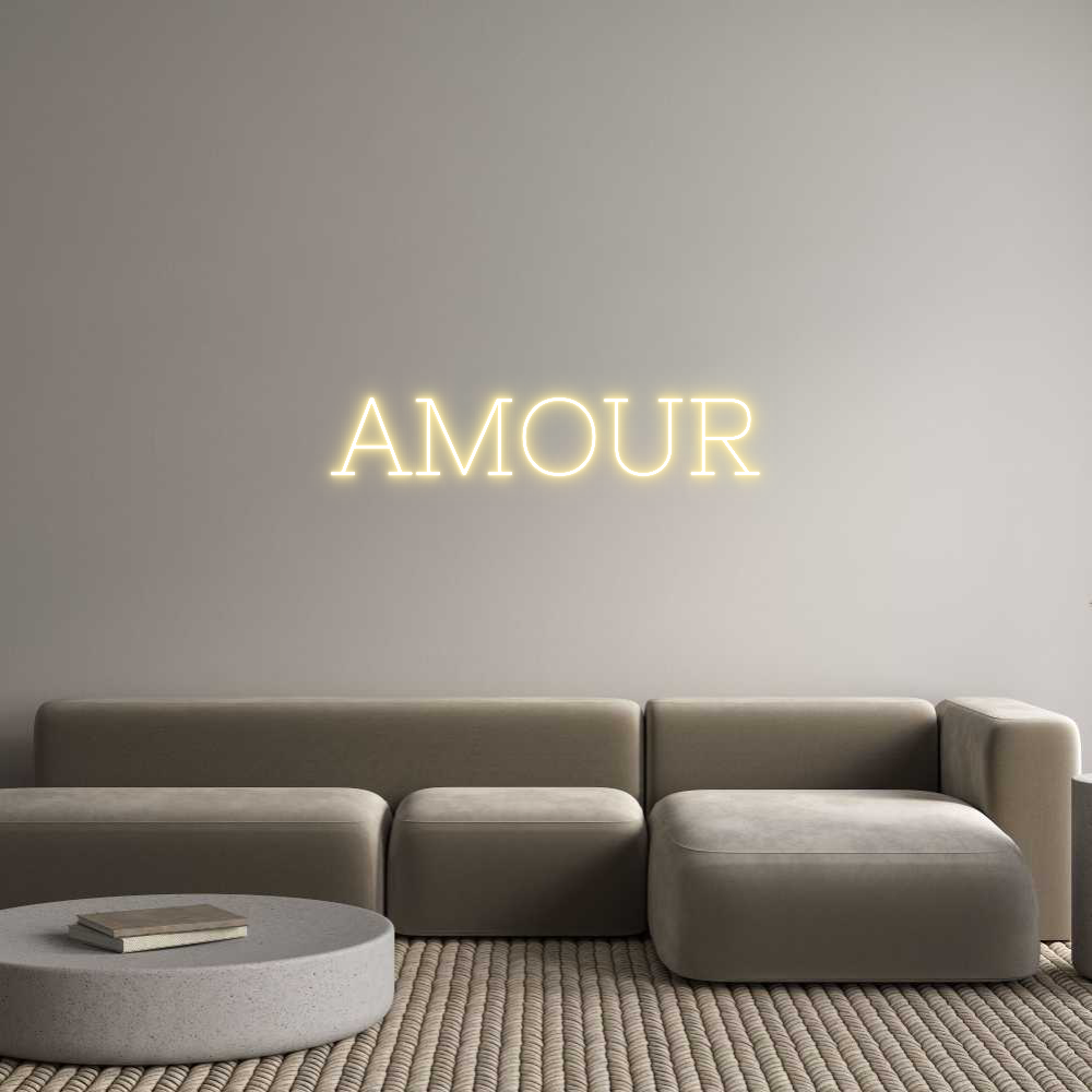 Anpassad neon: AMOUR