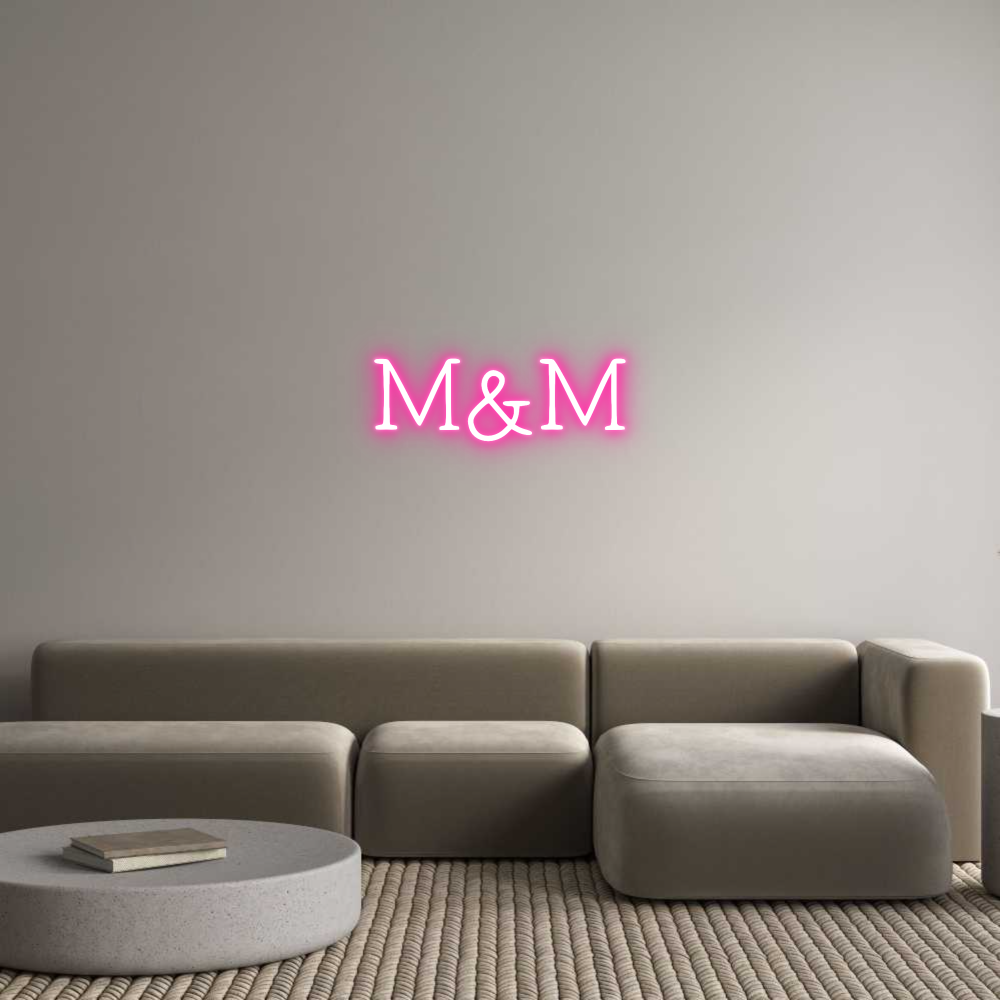 Anpassad neon: M&M