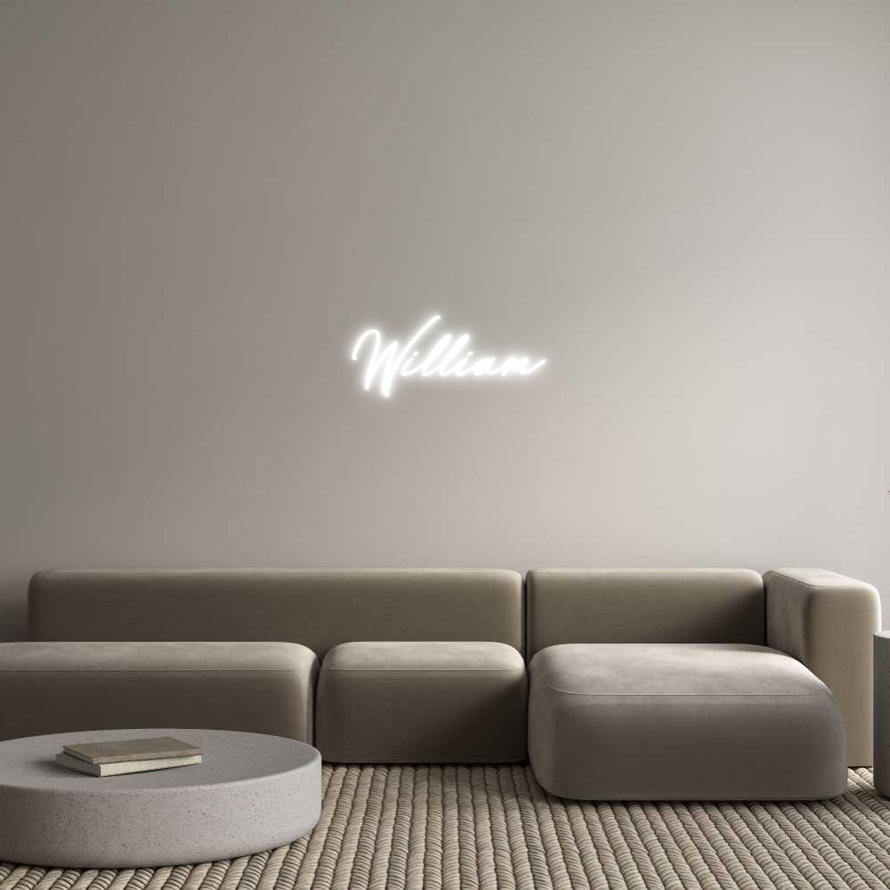 Anpassad neon: William