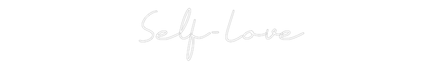 Anpassad neon: Self-Love