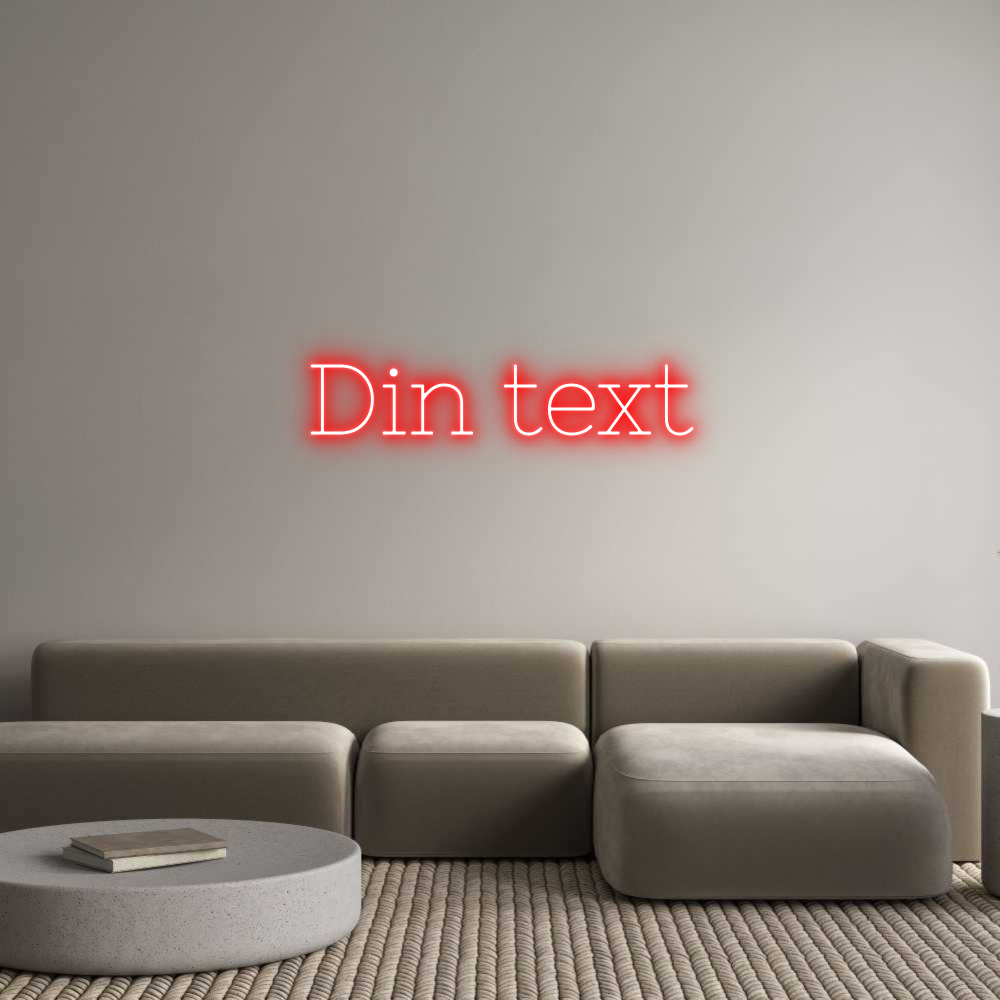 Anpassad neon: Din text