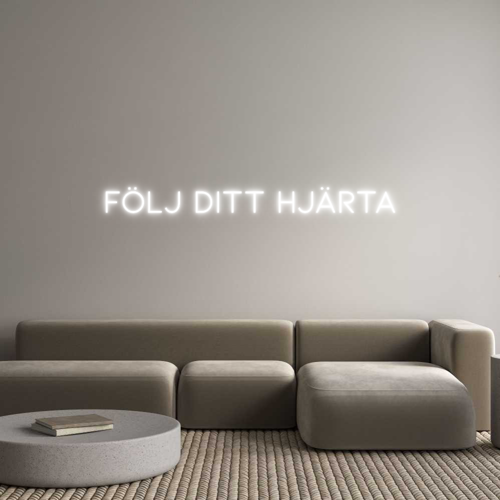 Anpassad neon: Följ ditt hjä...