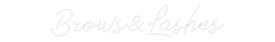 Anpassad neon: Brows&Lashes