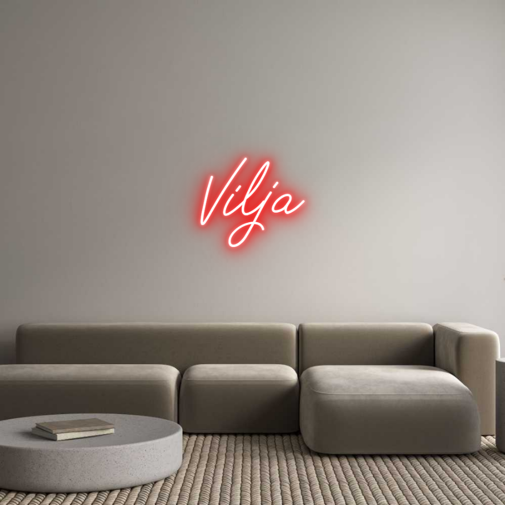 Anpassad neon: Vilja