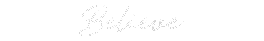 Anpassad neon: Believe