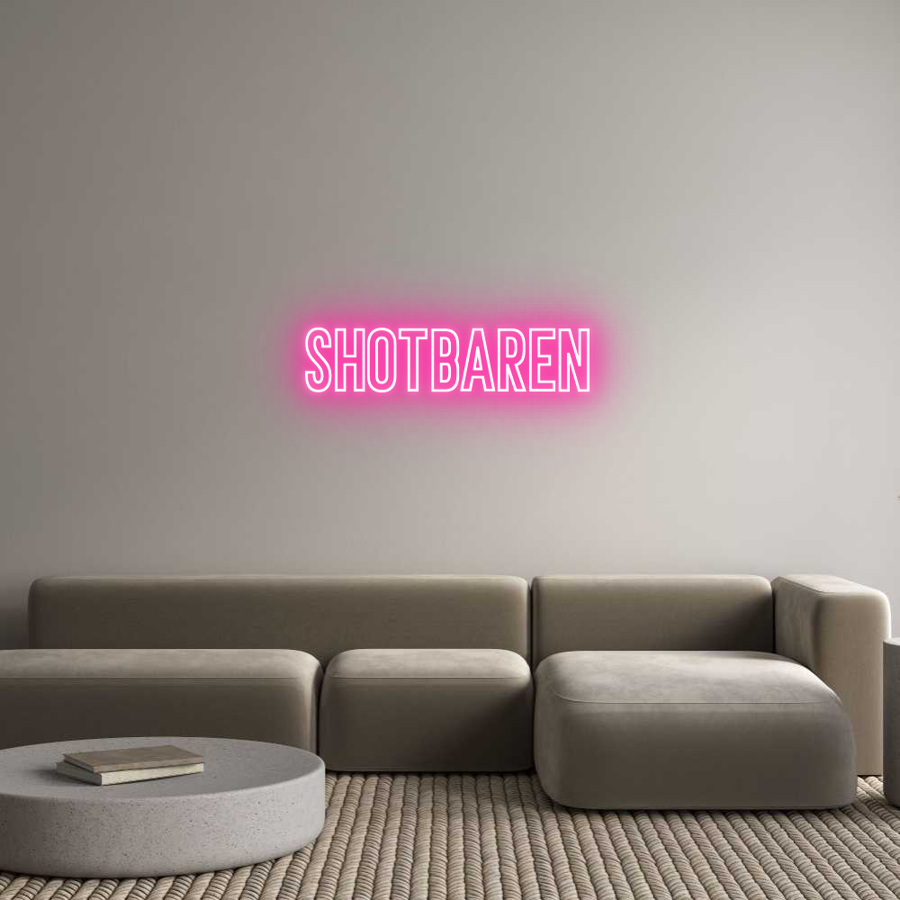Anpassad neon: SHOTBAREN