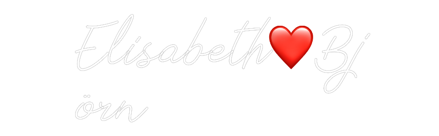 Anpassad neon: Elisabeth❤️Bj...