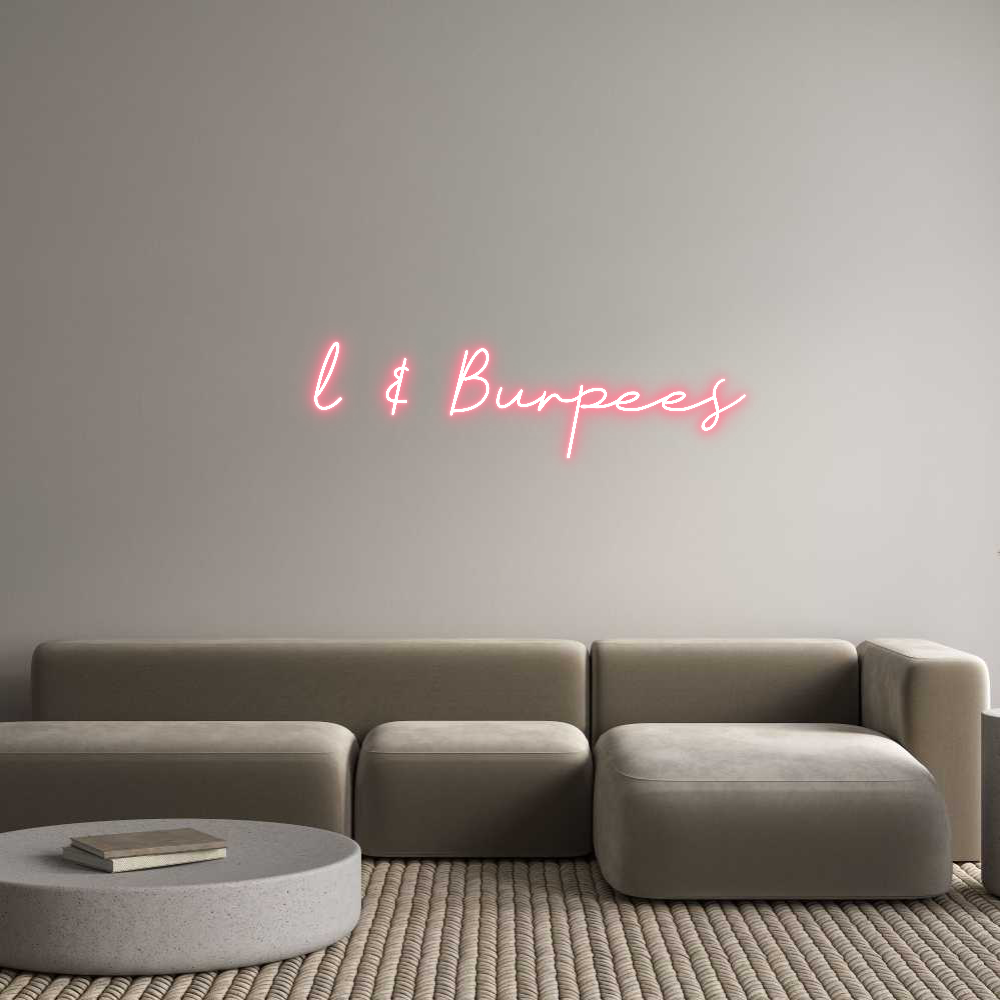 Anpassad neon: Öl & Burpees