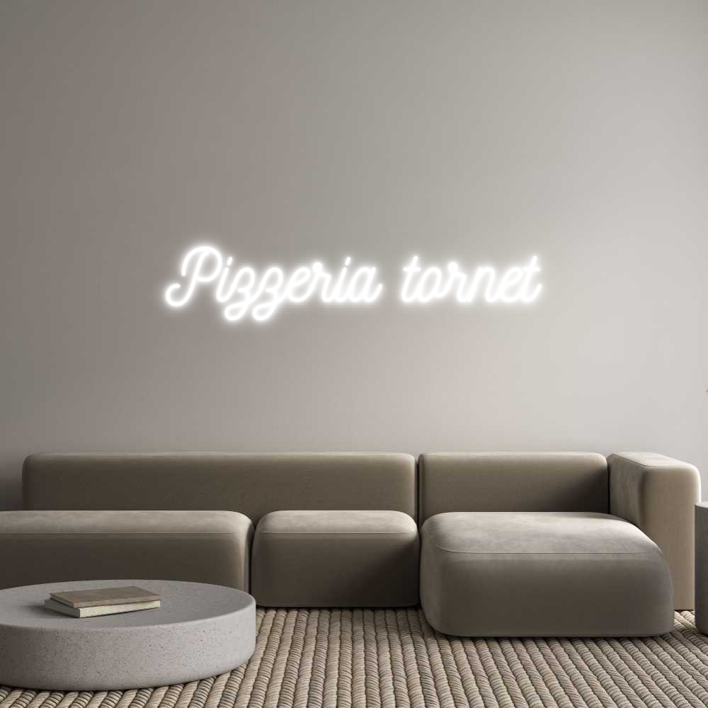 Anpassad neon: Pizzeria tornet