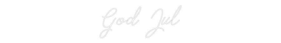 Anpassad neon: God Jul