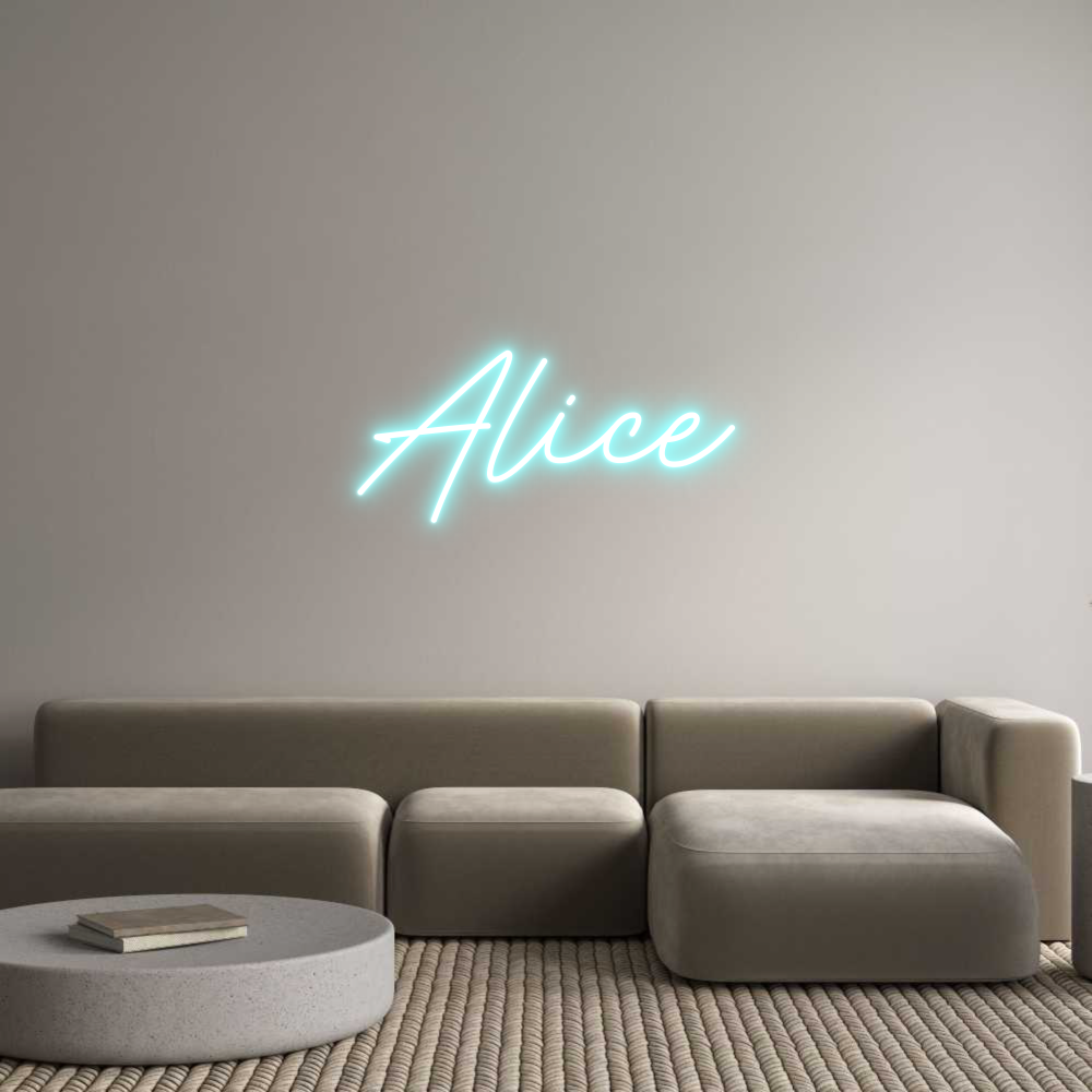 Anpassad neon: Alice