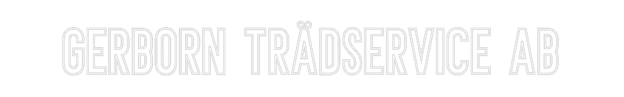 Anpassad neon: GERBORN TRÄDS...