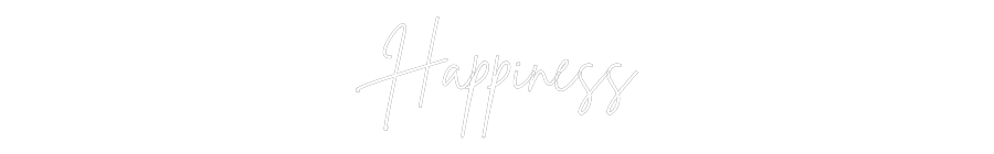 Anpassad neon: Happiness