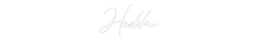 Anpassad neon: Hedda