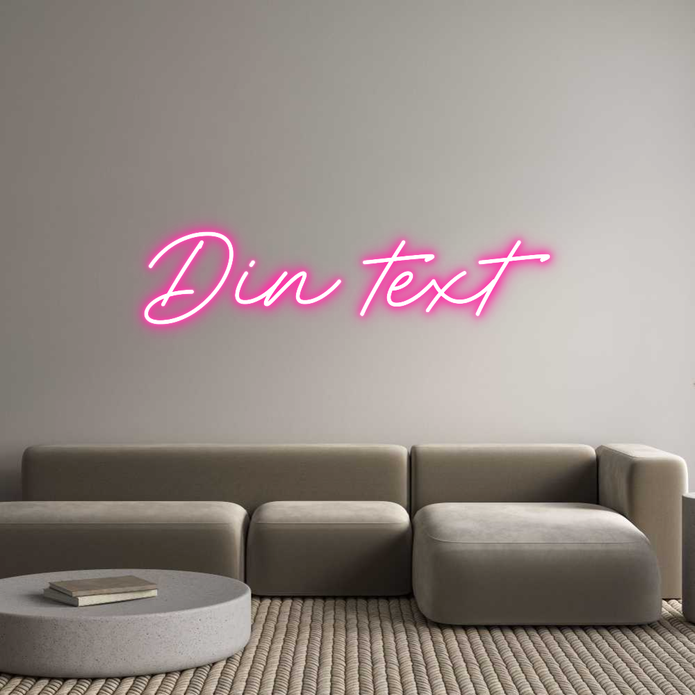 Anpassad neon: Din text