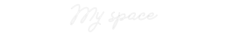 Anpassad neon: My space