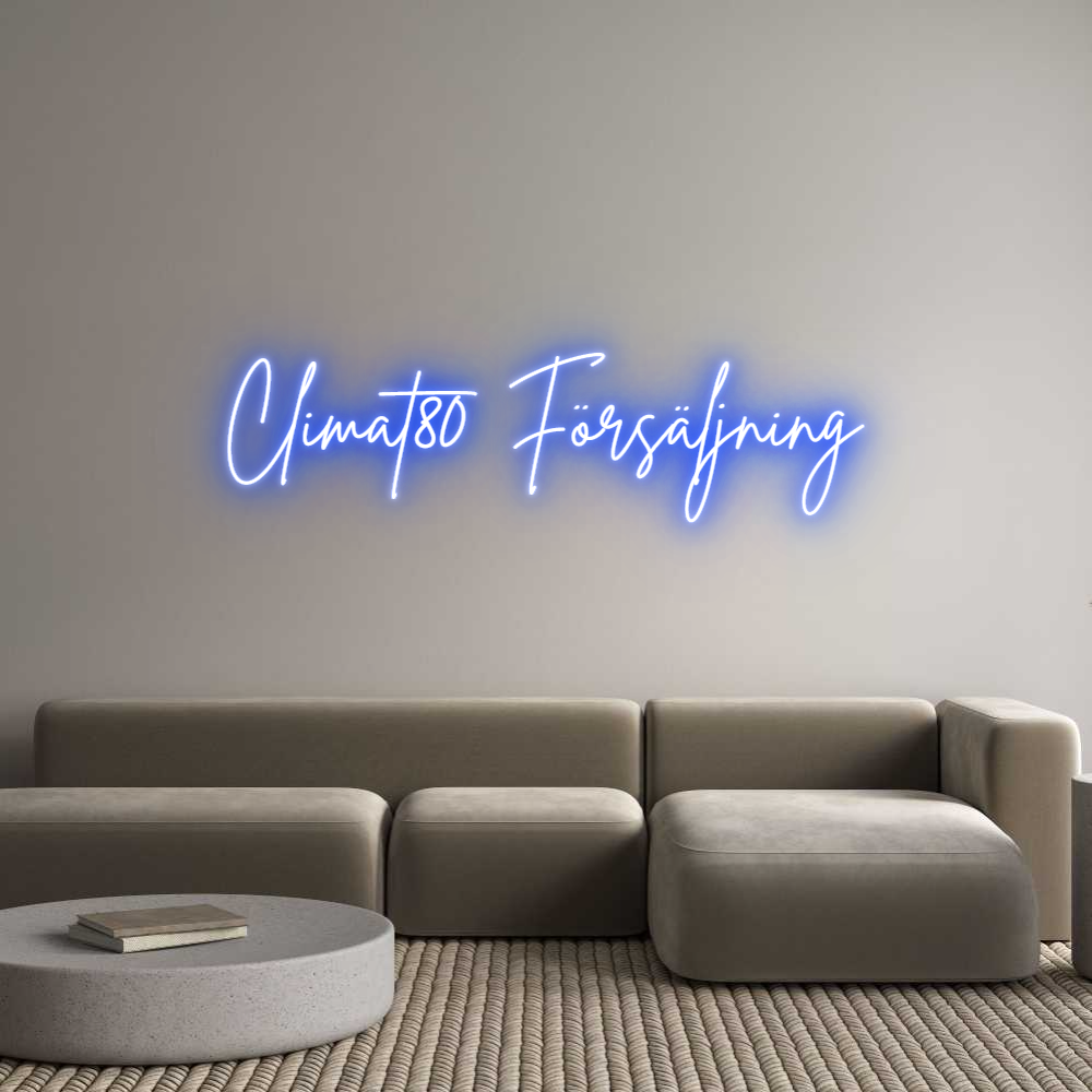 Anpassad neon: Climat80 Förs...