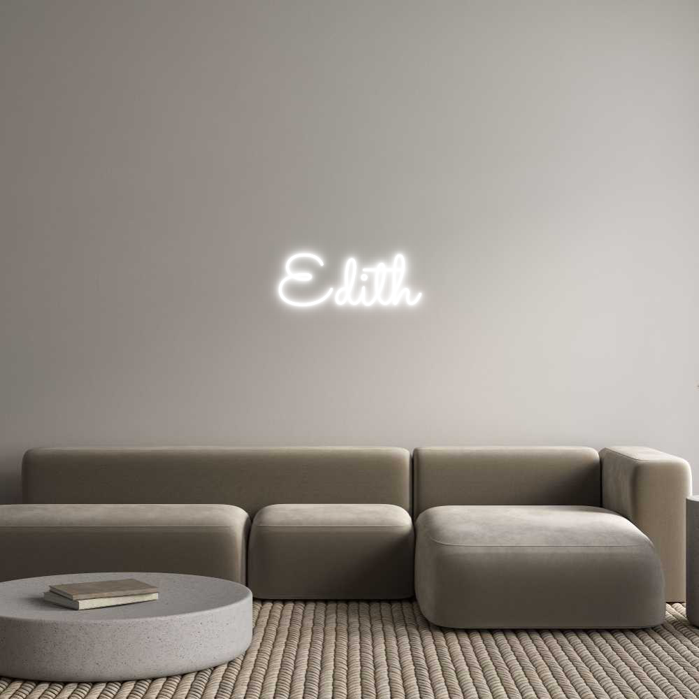 Anpassad neon: Edith