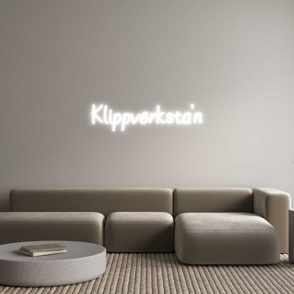 Anpassad neon: Klippverksta'n