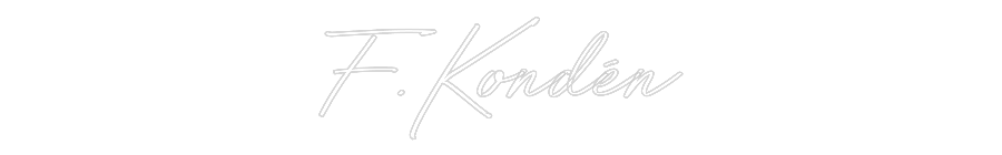 Anpassad neon: F.Kondén