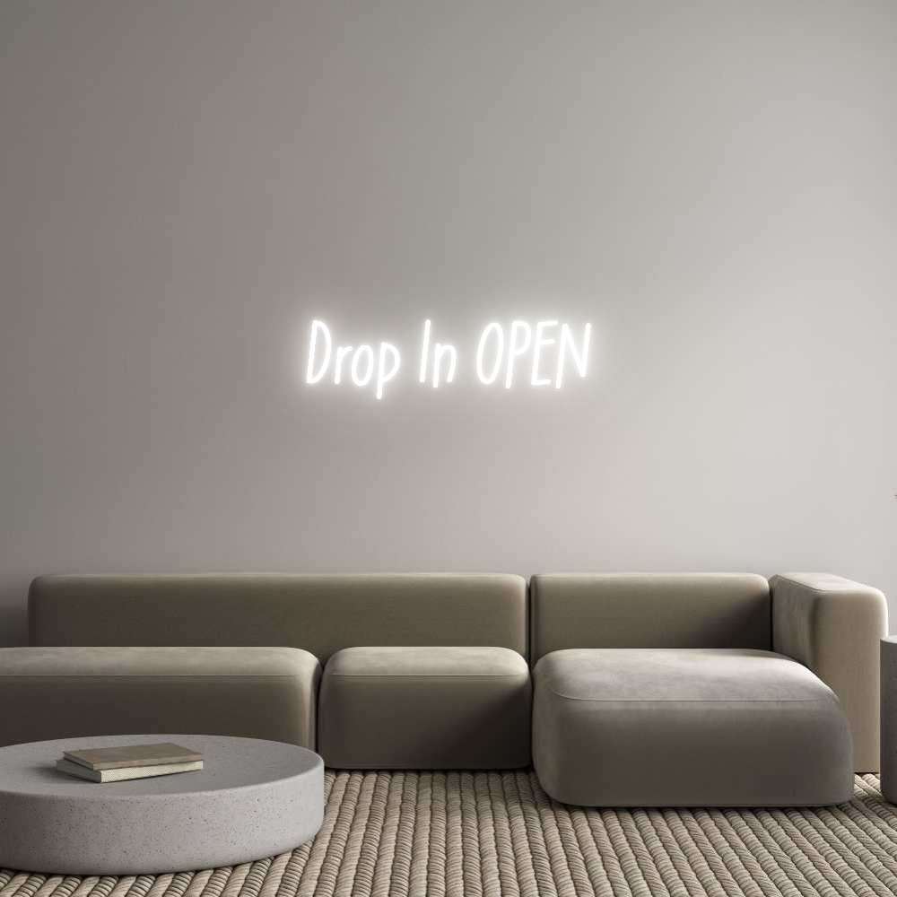 Anpassad neon: Drop In OPEN