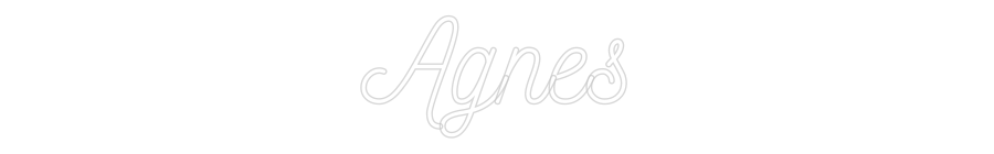 Anpassad neon: Agnes