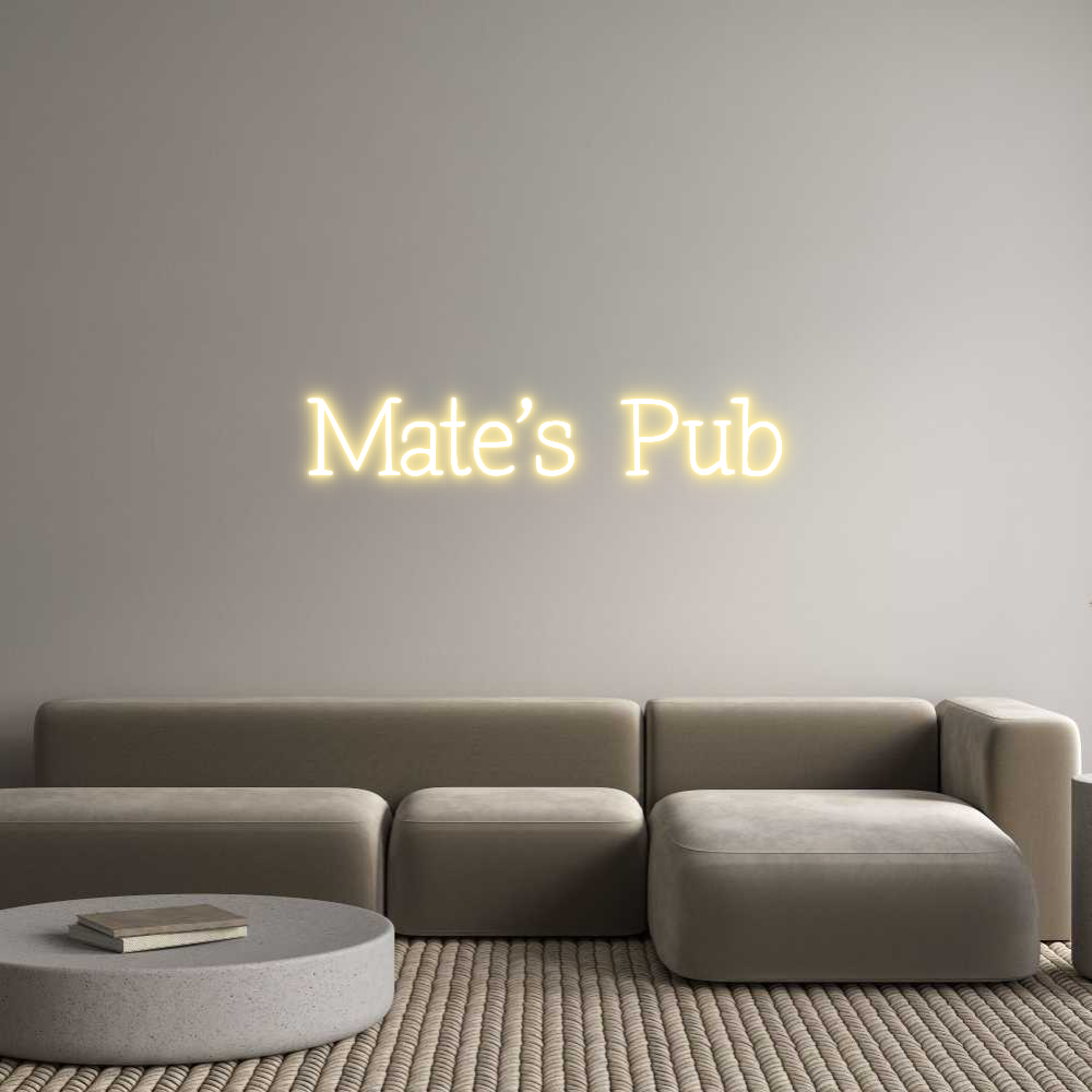Anpassad neon: Mate’s Pub