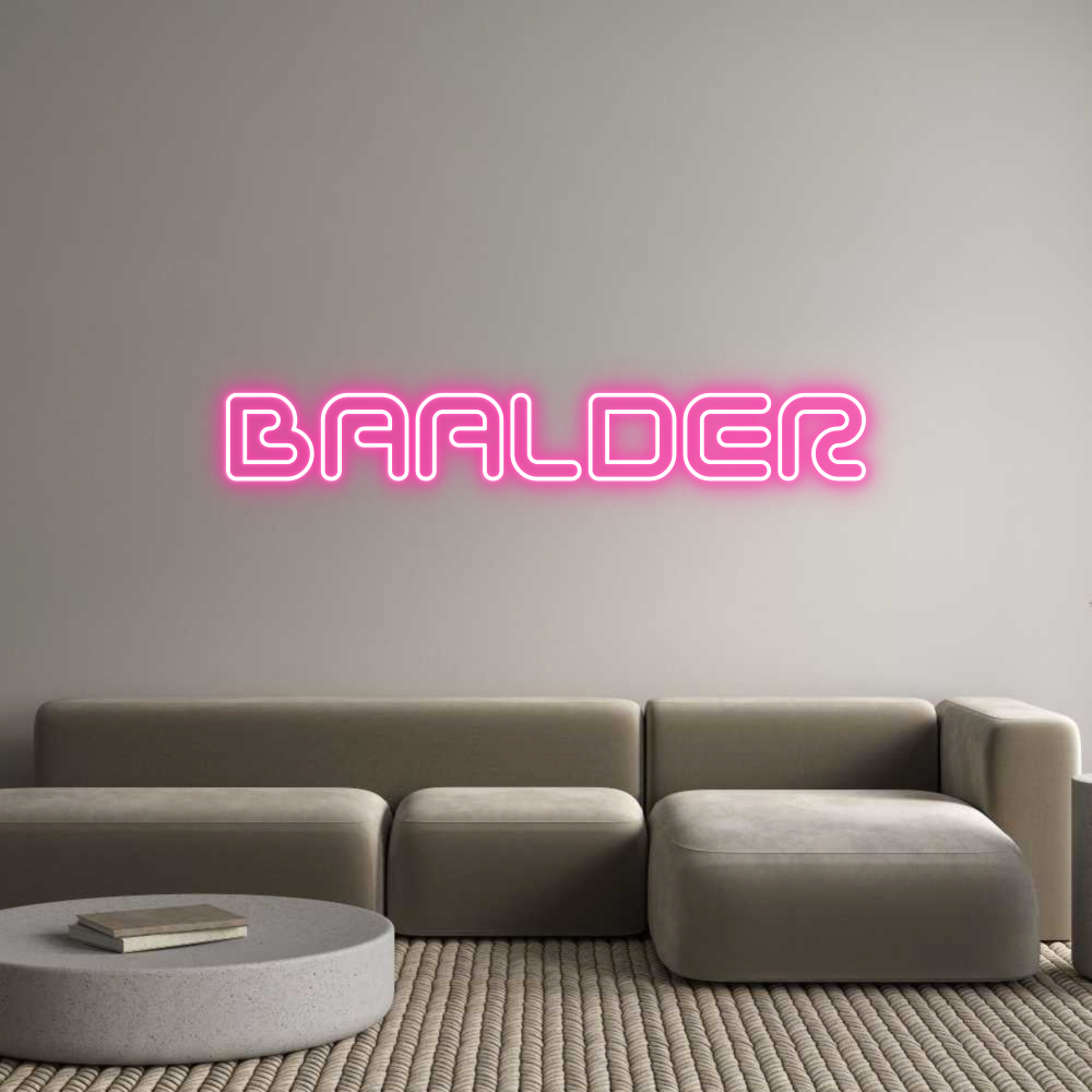 Anpassad neon: BAALDER