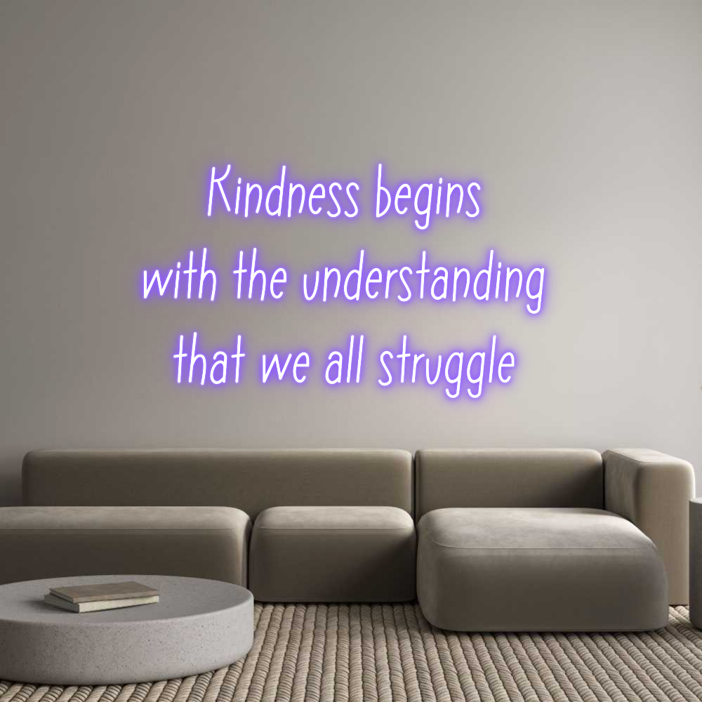 Anpassad neon: Kindness begi...