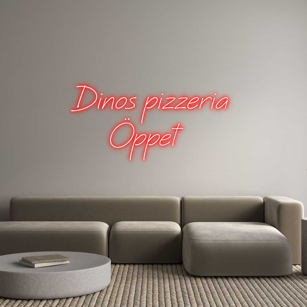 Anpassad neon: Dinos pizzeri...