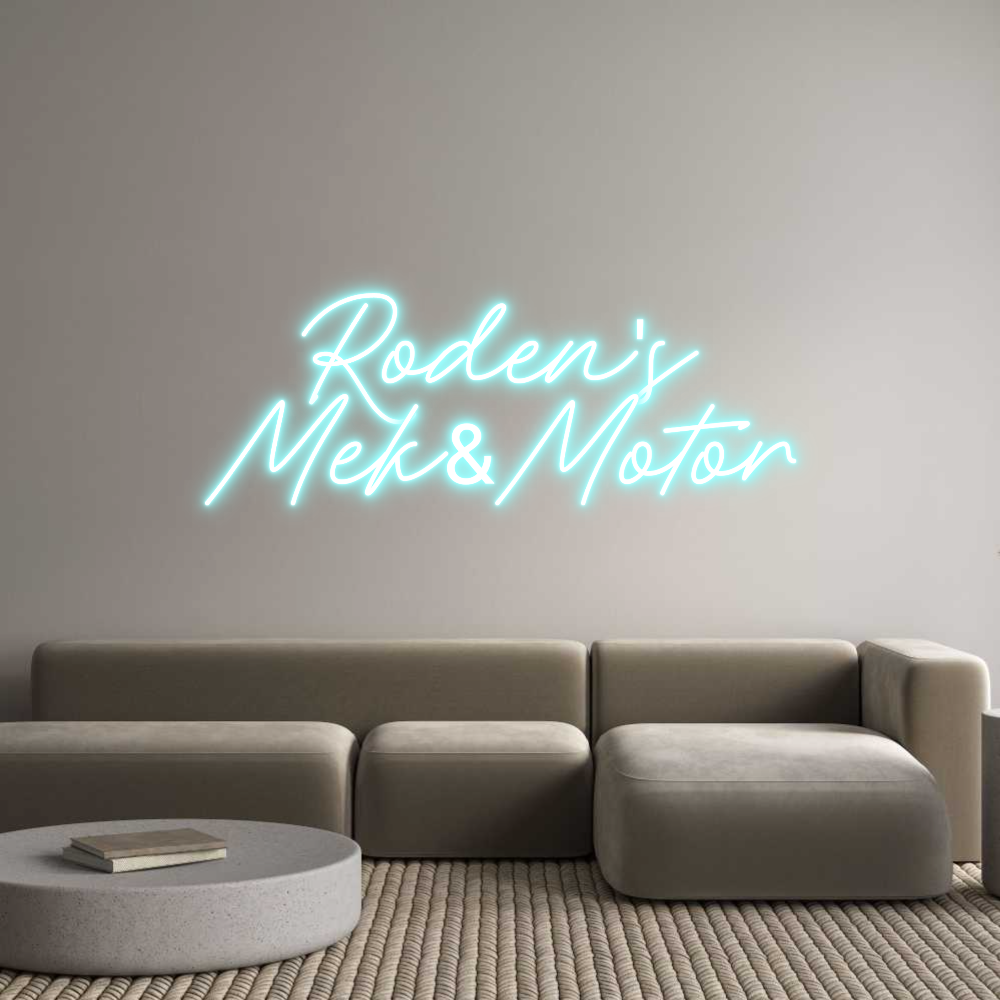 Anpassad neon: Roden's
Mek&...