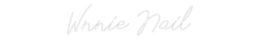 Anpassad neon: Wnnie Nail