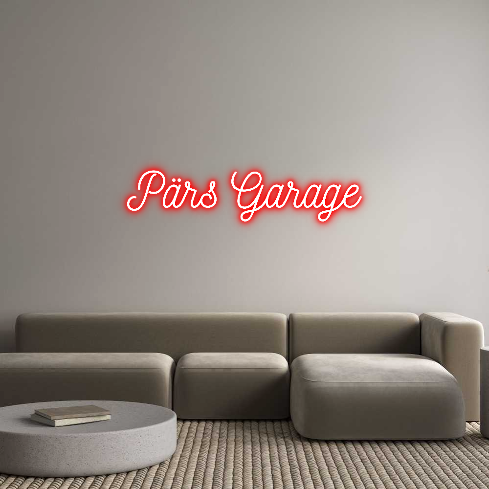 Anpassad neon: Pärs Garage
